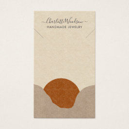 Exhibición de collares abstractos de arena de Boho