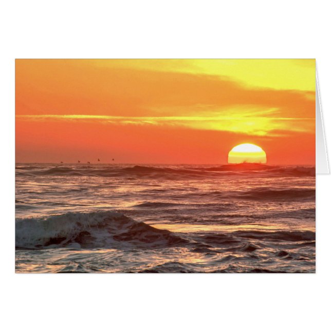 Exhibición de la puesta del sol del océano (Anverso (Horizontal))