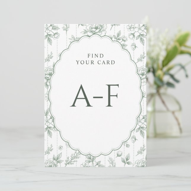 Exhibidor de Tarjetas de Acompañamiento de Boda Ve (Anverso de pie)
