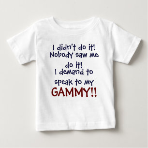 ¡Exijo hablar a mi GAMMY! Camiseta infantil