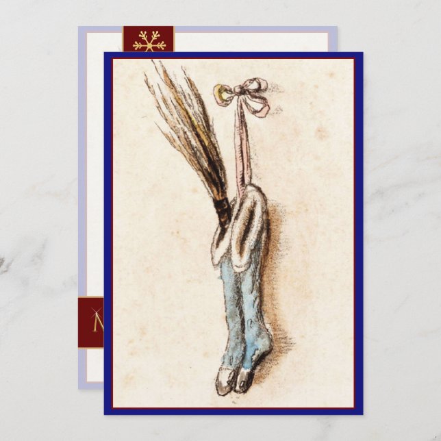 Existencias de Navidad antiguas personalizadas (Anverso / Reverso)