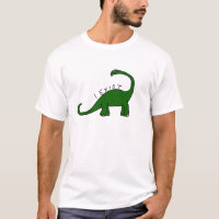 Existo camiseta del dinosaurio del Brontosaurus