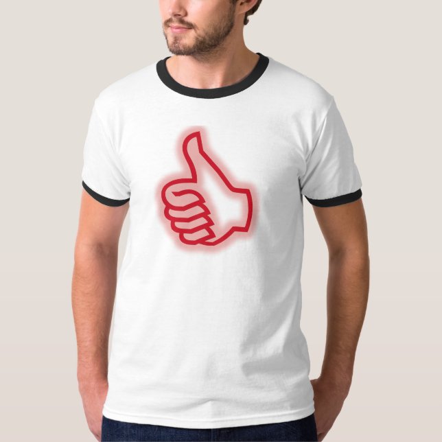 ÉXITO Camiseta de Ringer básica masculina (Anverso)