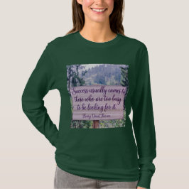 Éxito femenino Thoreau Cita camiseta