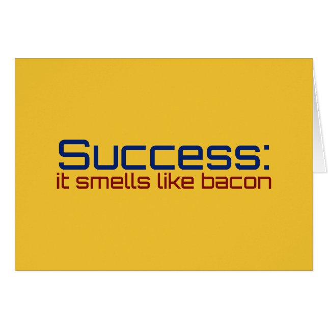 Éxito: Huele como el tocino (Anverso (Horizontal))