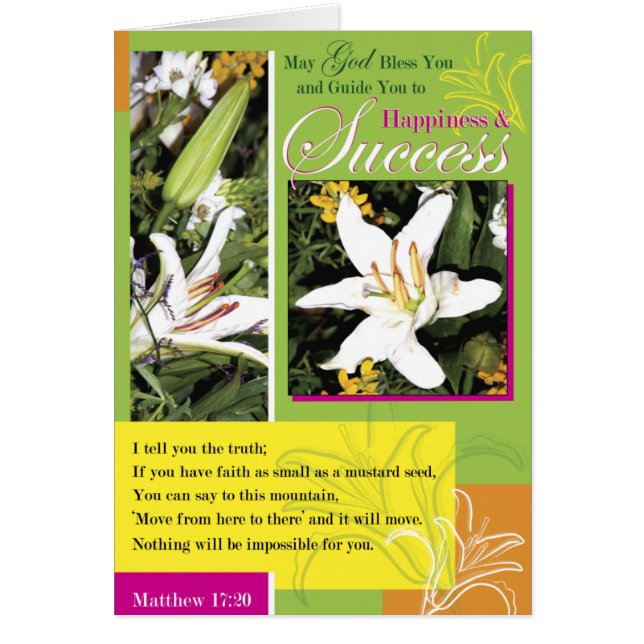 Éxito luminoso del lirio (Frente)