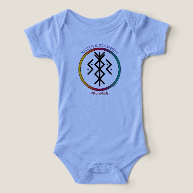 Éxito y prosperidad Bindrune Baby Bodysuit (Diseño delantero )