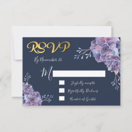 Exitosas tarjetas de respuesta Boda de acuarela RS