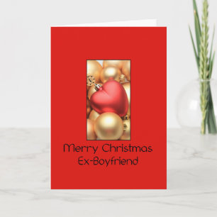 Exnovio, tarjeta de Navidad de Feliz
