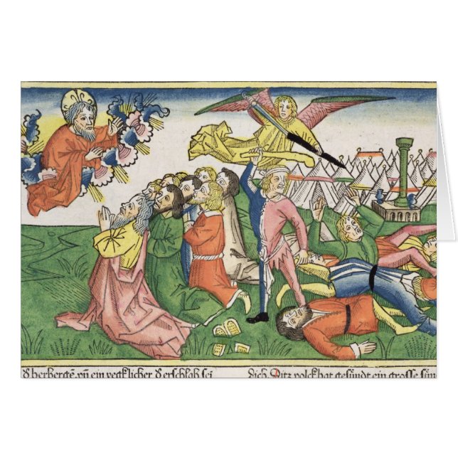 Éxodo 32 15-23 Moses que rompe las tabletas de (Anverso (Horizontal))