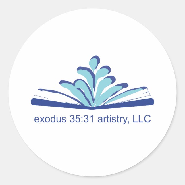 Éxodo 35:31 pegatinas de arte (Anverso)