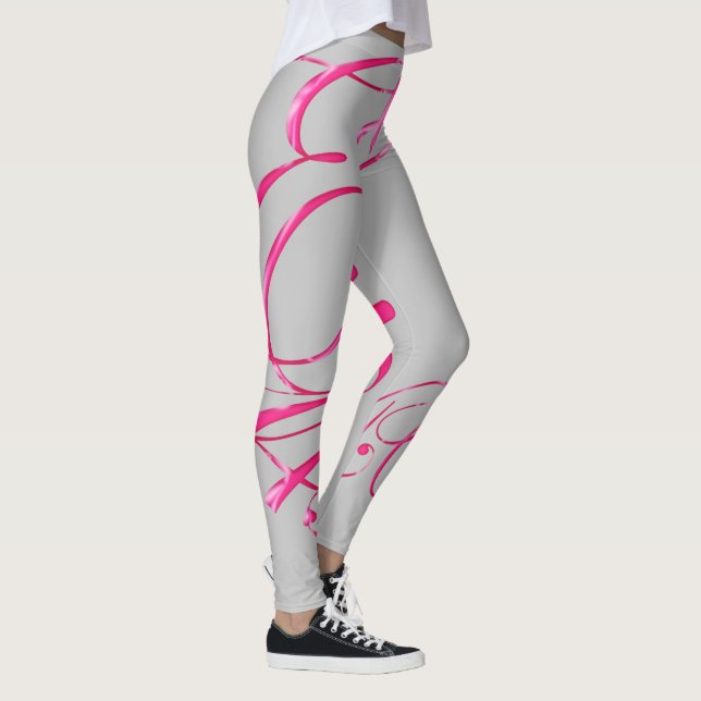 Exodus 14:14 Leggings de cinta rosa (Derecha)