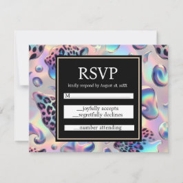 Exotic Posh RSVP Wedding Enclosure Cards