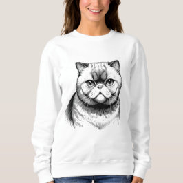 Exotic Shorthair Sketch Women's Sweater