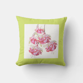 Exóticas Fuchsias en un Cojín decorativo