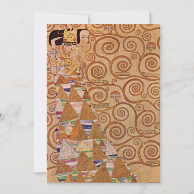 Expectativa de Klimt Vintage Art Nouveau (Anverso)
