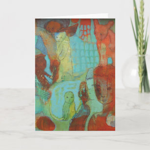 Expectativa de tarjeta de felicitación de pistas