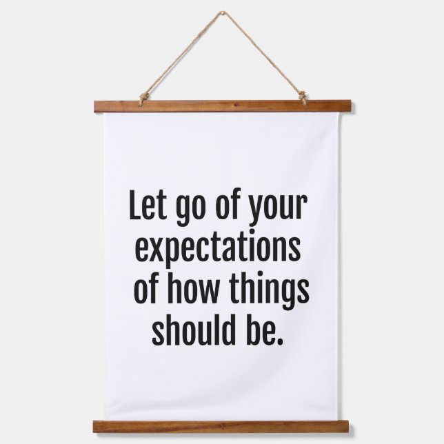 Expectativas Tapiz De Muro De Madera Topada (Anverso)