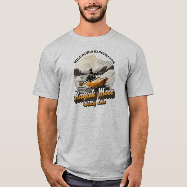 Expedición del río salvaje, camiseta Kayak (Anverso)