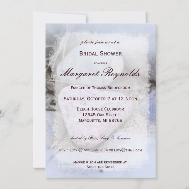 experimento Invitaciones a la ducha de novia (Anverso)