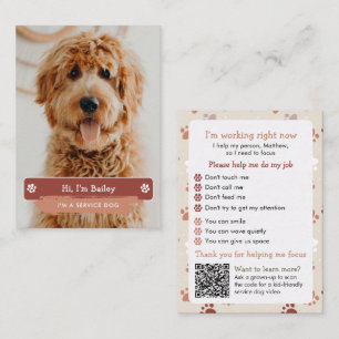 Explicación de Etiqueta para Perros de Servicio pa