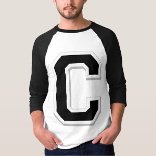 Expliqúelo camisa negra inicial del béisbol de l