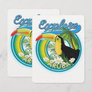 Explora el logotipo de viaje de Aruba