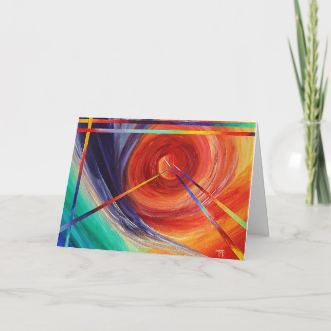 Exploración - Tarjeta de felicitación abstracta (Anverso)