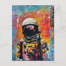 Explorador cósmico #2 - Postal astronauta de arte 