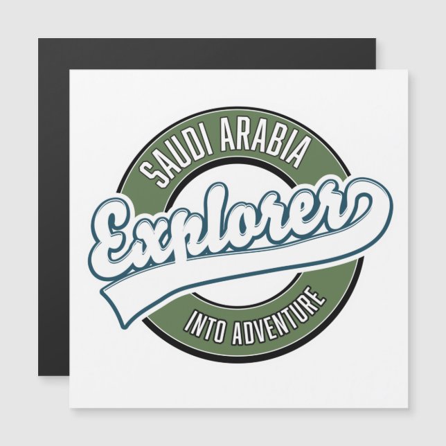 Explorador de Arabia Saudita en el logo de una ave (Anverso/Reverso)