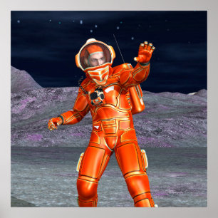 Explorador de Marte Astronauta Arte de Planeta Ali