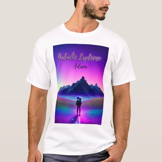 Explorador galáctico , galaxia de diseño camiseta  (Anverso)