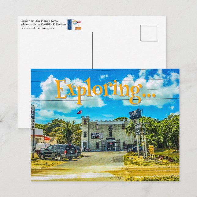 Explorando... la postal de las claves de Florida (Anverso / Reverso)