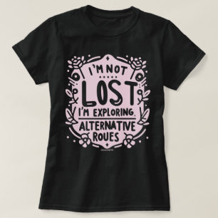 Explorando Rutas Alternativas Camiseta de Mujer Li