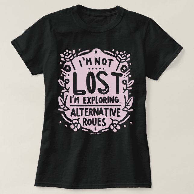 Explorando Rutas Alternativas Camiseta de Mujer Li (Diseño del anverso)