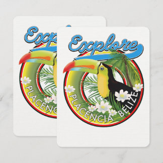 Explorar el logotipo de viaje de Placencia Belice
