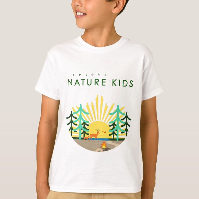 Explorar la naturaleza con gráficos de camisetas p (Anverso)