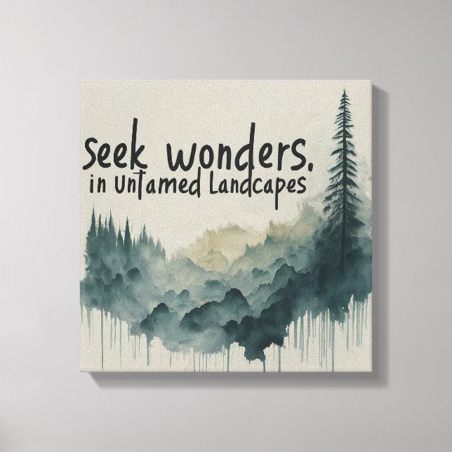 Explorar lo desconocido: Arte de lienzo (Anverso)