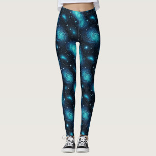Explore el Cosmos en vibrantes leggings de galaxia