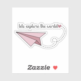 Exploremos el Pegatina mundial