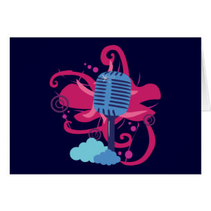 Explosión de arte de micrófono