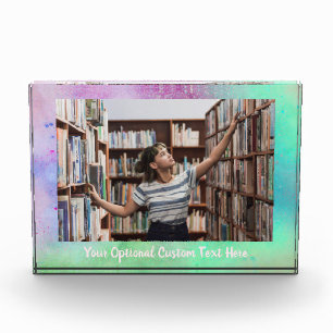 Explosión de color de texto y foto de personalizad
