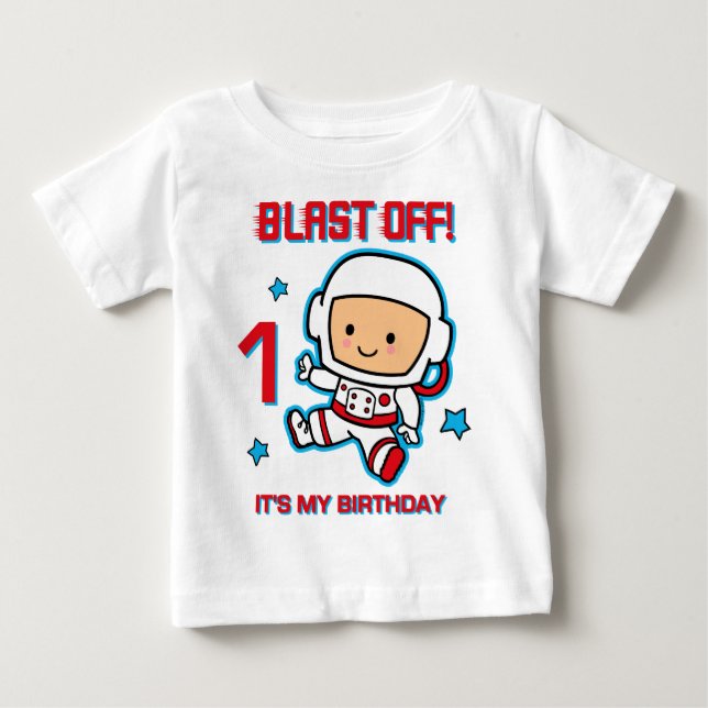 Explosión de la camiseta del primer cumpleaños del (Anverso)