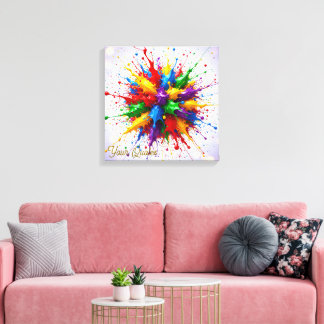 Explosión de pintura líquida colorida arte abstrac