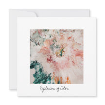 Explosión de tarjeta de vacaciones plana de cuadra