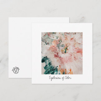 Explosión de tarjeta de vacaciones plana de cuadra