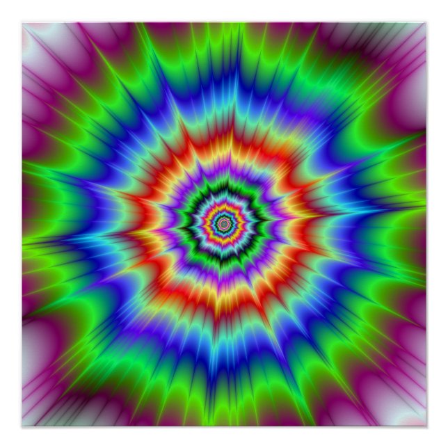 Explosión en el arco iris El Poster perfecto de Za (Anverso)