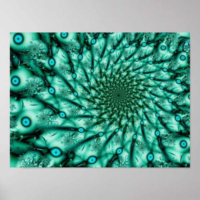 Explosión Guay Resumen arte fractal fino (Frente)