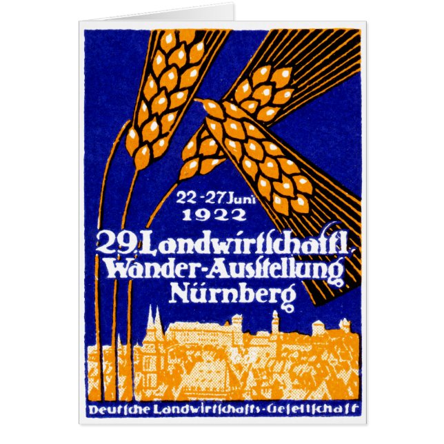 Exposición Agrícola de Nuremberg de 1922 (Frente)