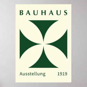 Exposición Bauhaus 1919 Geométrico, decoración del